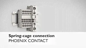 Spring connection for terminal blocks