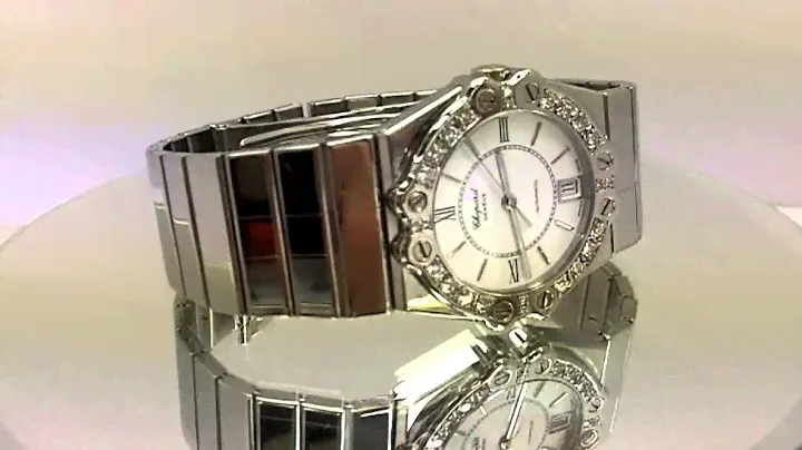 Chopard St. Moritz 8183 Automatic Swiss Made Unisex SSteel w/ Diamond Bezel Watch "PRE-OWNED"